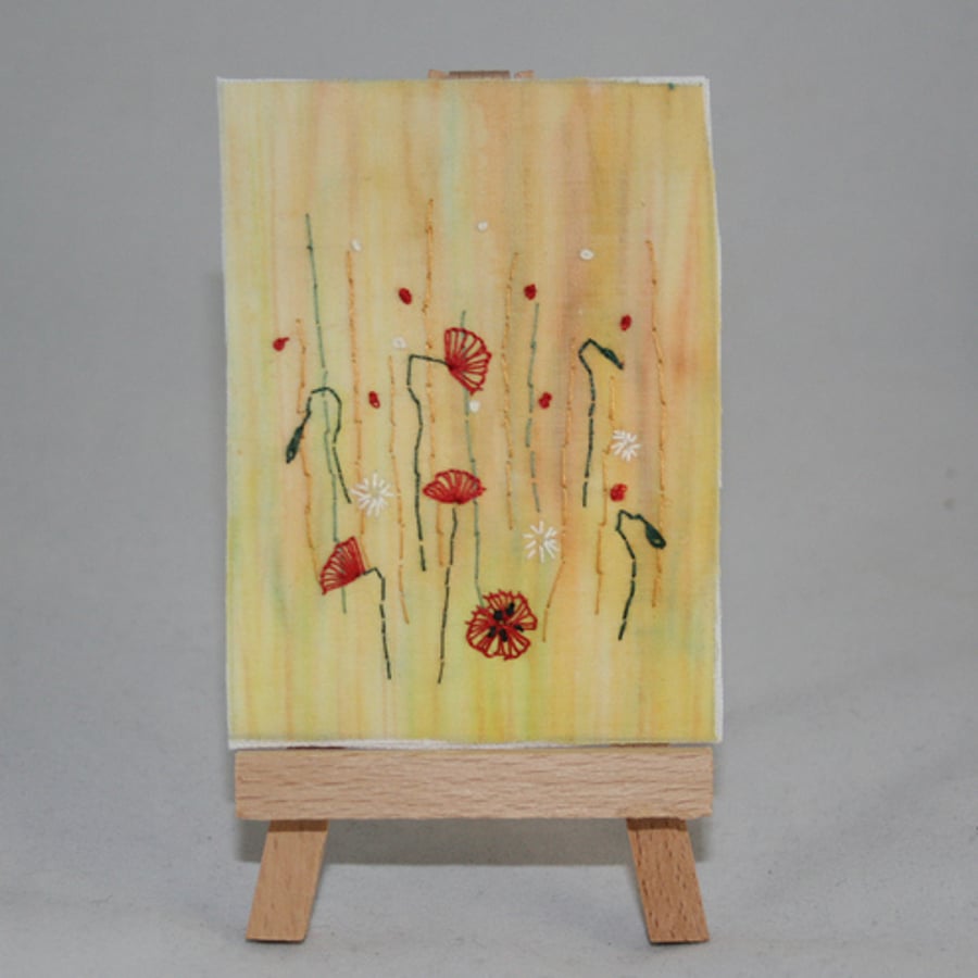 Poppy Cornfield ACEO