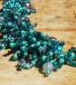 Sea Foam Blue-Green Beaded Seed Bead Bracelet - Image 1