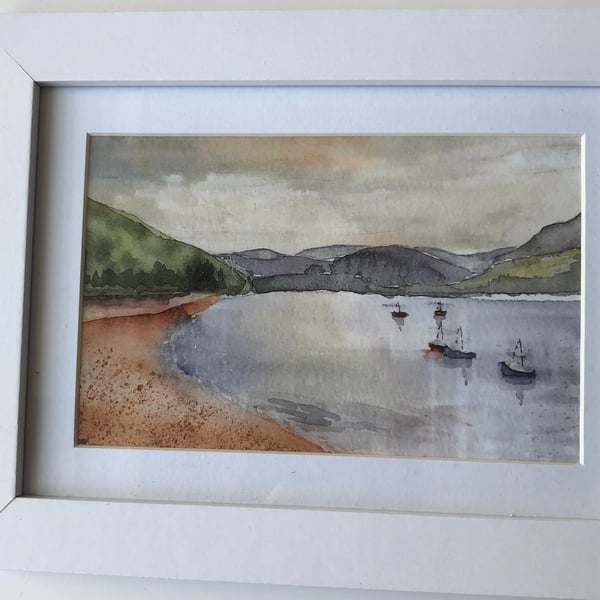 Ullapool Print of Watercolour Painting