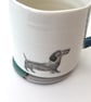 Handmade ceramic coaster, pottery, butterfly design - Image 2