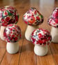 Set of 5 Wooden Minature Toadstools  - Image 3