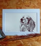 Spaniel Dog Print - cocker, working cocker, spaniel owner, art print