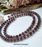 Designer African Raw Ruby Gemstone Sterling Silver Necklace - Image 1