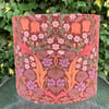 Raspberry Pink Blackthorn Sanderson Cottage Core Vintage Fabric Lampshade 