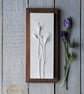 Lisianthus Plaster Cast Wall Plaque - Image 1