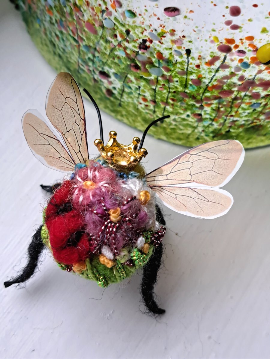Embroidered Queen Bee 