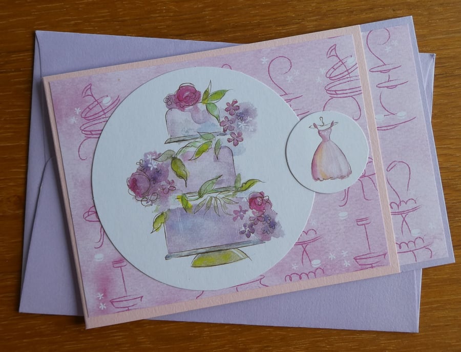 Cake Card - Will You Be My Bridesmaid? ,Wedding, Birthday