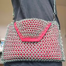 Chainmaille Handbag - Official Ferrari Red Leather Lined