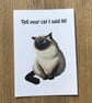 A6 Animal Post Card (White Background) - Image 9