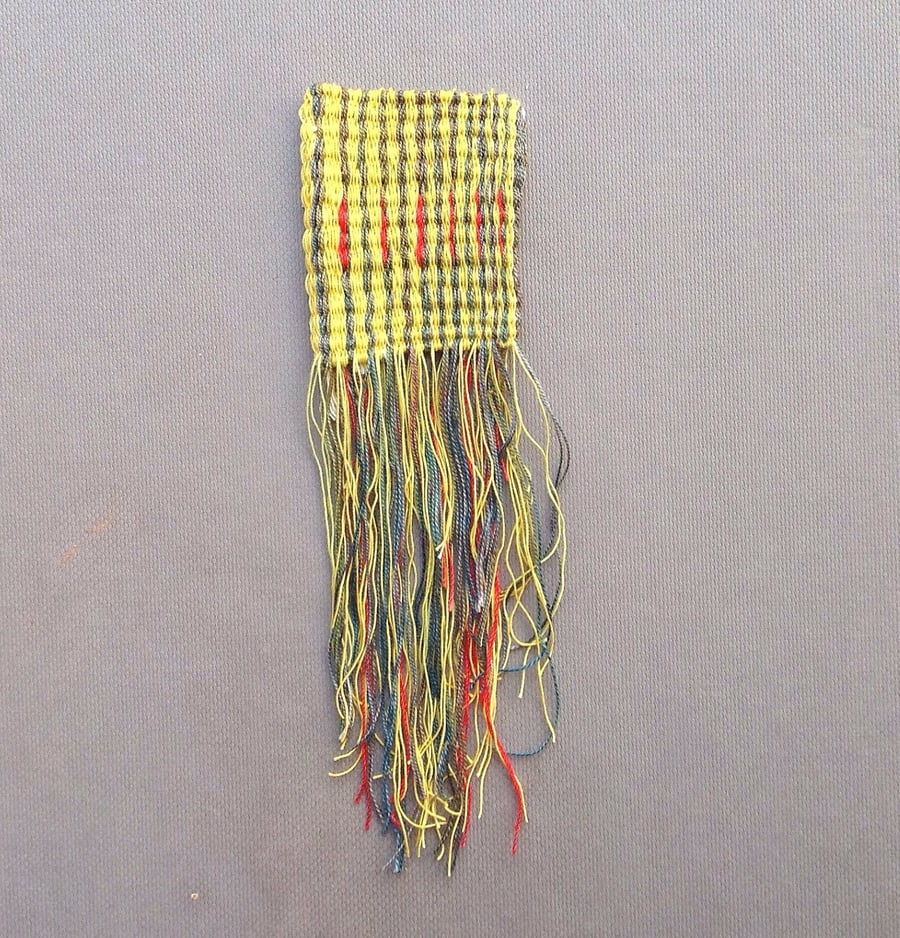 Hand Woven Miniature Wall Hanging