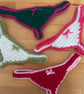 Crochet Bikini Thong Bookmark – Cheeky Handmade Novelty Gift for Book Lovers - Image 3