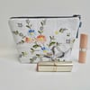 Make up bag in reclaimed vintage embroidery and Laura Ashley fabric