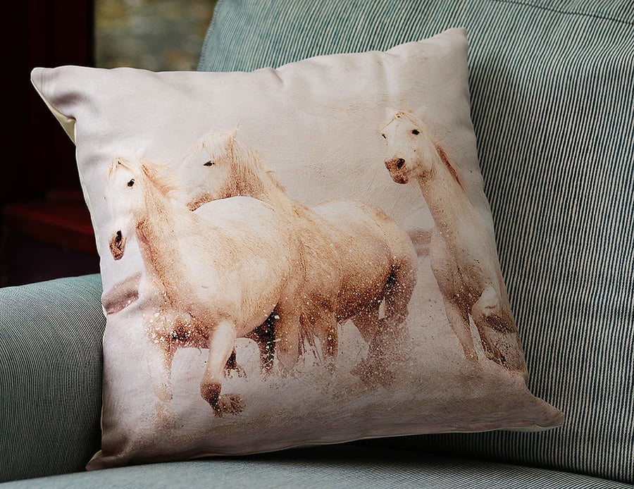 HORSES - CUSHION COVERS INSPIRED BY NATURE FROM LISA COCKRELL PHOTOGRAPHY