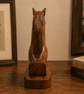 Hand Carved Wooden Horse Head Sculpture - Rustic Handmade Horse Ornament - Image 4