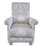 Laura Ashley Josette Dove Grey Armchair Adult Chair Toile Accent Bedroom Small