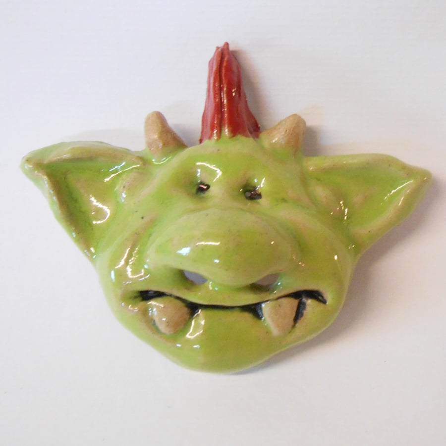 Ceramic Decoration Fungus the Bogeyman Head.