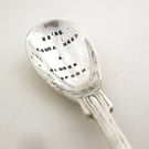 Condiment Spoon, We're Gonna Need A Bigger Spoon, hand stamped vintage