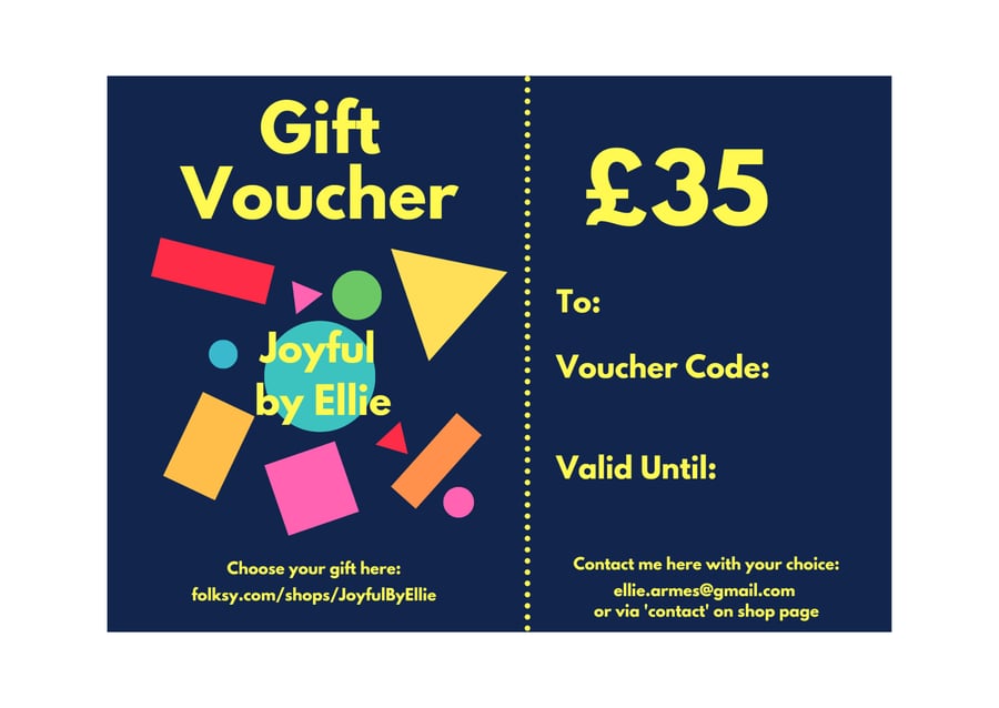 35 Gift Voucher Certificate - by Email