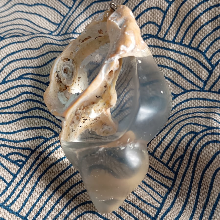 Quiet Waters - Resin Shell Sculpture - Whimsical Keepsake