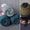 Soft-Hearted Hat Kit (PaleTeal & Dark Teal)