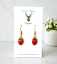 Charm Earrings - Strawberry