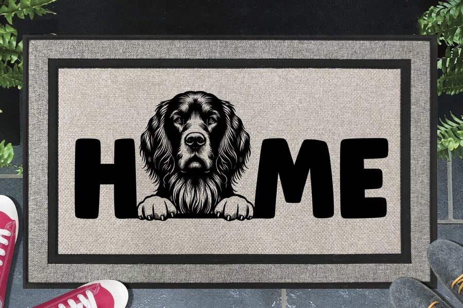 Gordon Setter Home Door Mat No.2 - All Weather Doormat - 45x70cm 