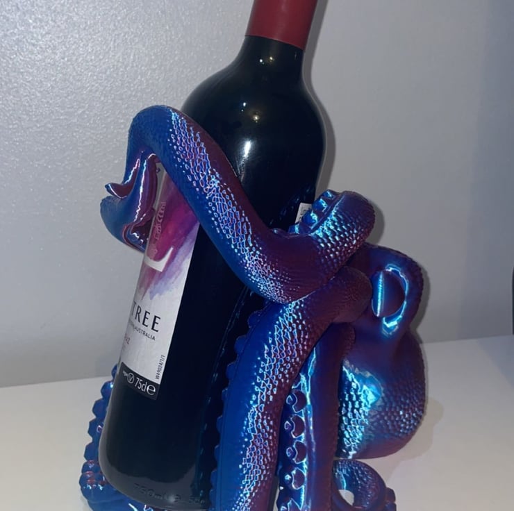 3D Printed Octopus Kraken Wine Holder Folksy