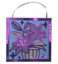 Purple Lily Floral Wall Hanging