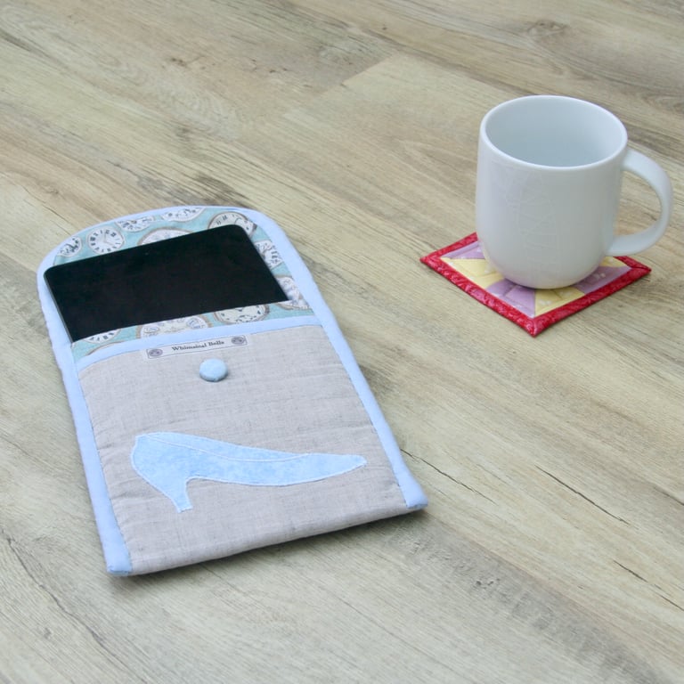 Perfectly Imperfect - Fairytale Cinderella Fabric Wallet style tablet case.