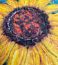 Sunflower printed greetings card.   - Image 3