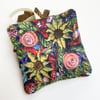 Handmade flower lavender hanging bag with ribbon, scented gift. 