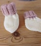 baby booties handmade to fit age 3-6 months. - Image 2