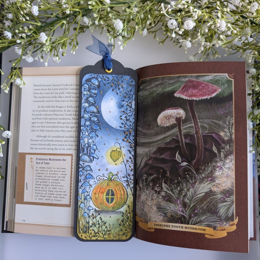 Magic of the Night themed handcrafted Bookmark