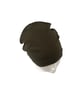 Dark khaki beanie hat Slouchy soft viscose beanie cap Women hair loss headwear