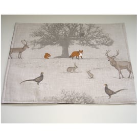 Stag Fox Owl Wildlife Placemat