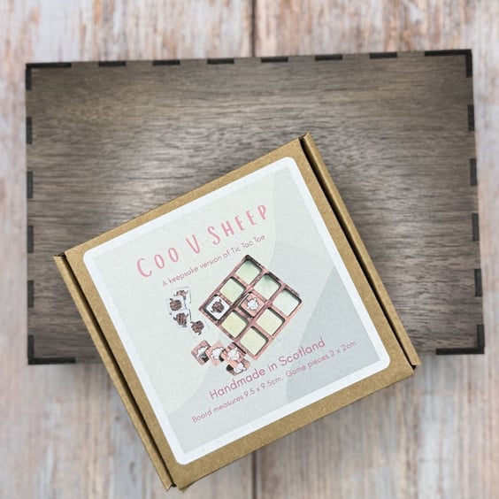 Wooden Tic Tac Toe - Coo V Sheep