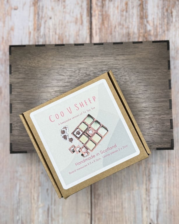 Wooden Tic Tac Toe - Coo V Sheep