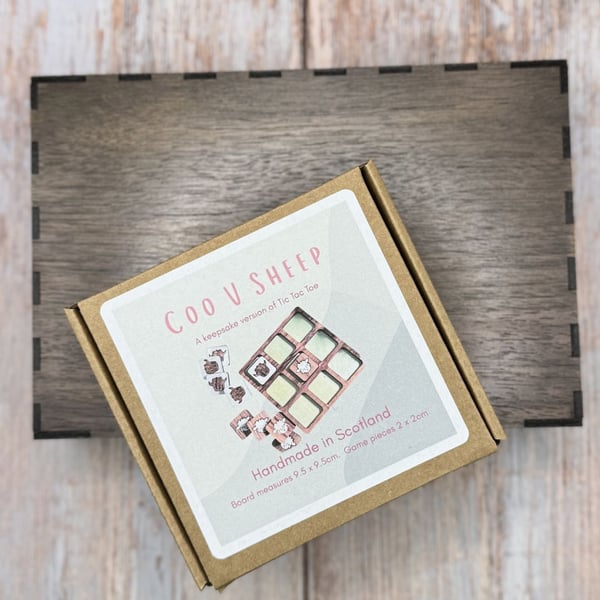 Wooden Tic Tac Toe - Coo V Sheep