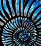 Blue Ammonite - Original Art  - Image 1