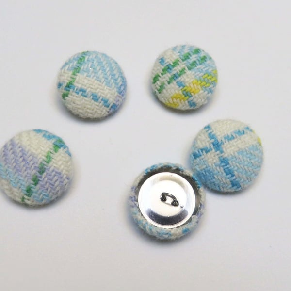 Handwoven Wool Fabric Buttons