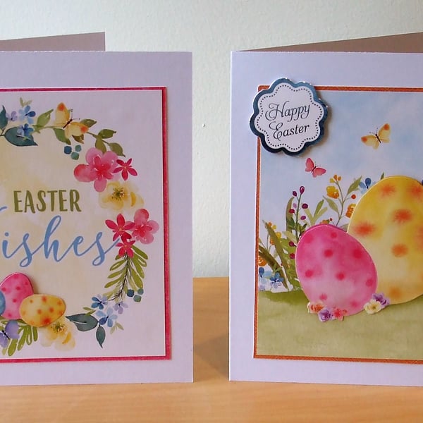 Pack of 2 Handmade Easter Cards