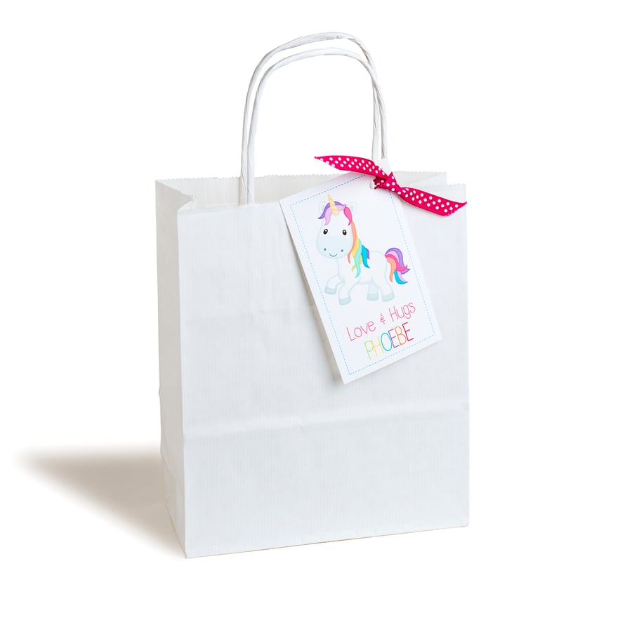 Personalised Unicorn Party Bags - pack of 6