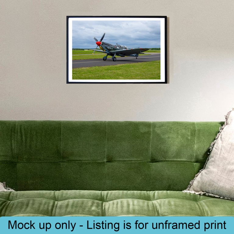 Spitfire on the apron print
