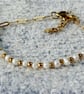 Golden Pearl Dainty Bracelet Handmade Freshwater Pearl & Stainless steel - Image 5
