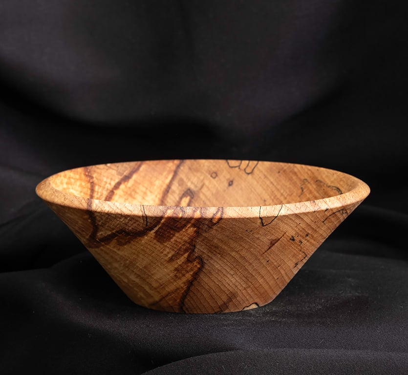 Spalted beech bowl W145mm by H50mm