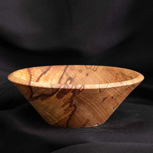 Spalted beech bowl W145mm by H50mm