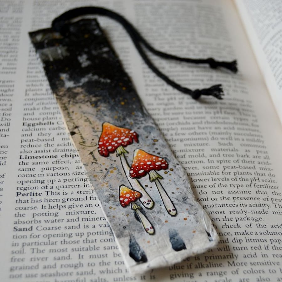 toxic toadstool bookmark (no.7)