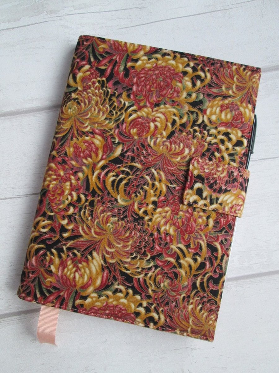 A5 Chrysanthemum Reusable Notebook Cover