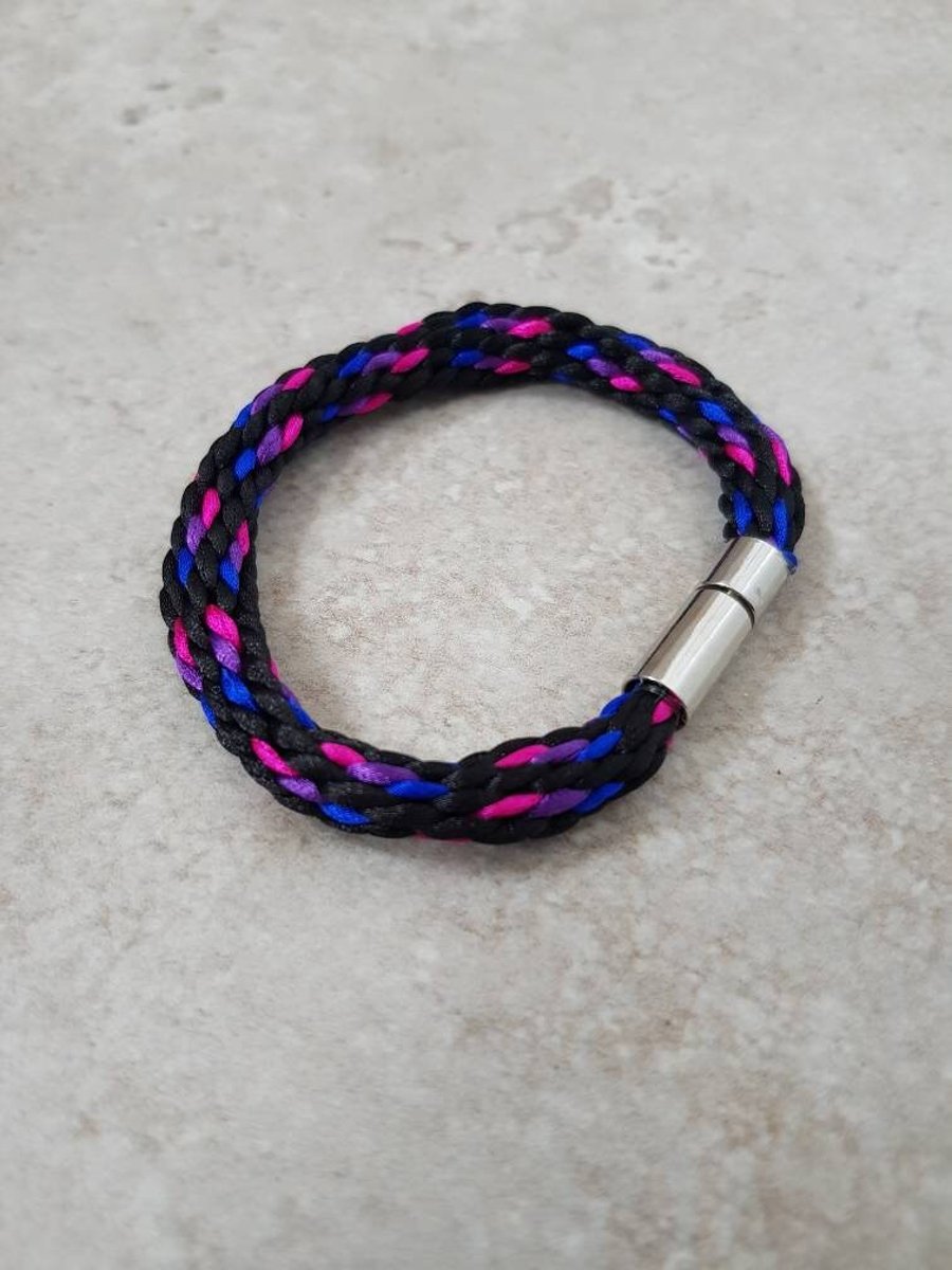 Bi Pride Flag Bracelet, Bisexual Jewellery, LGBTQ