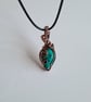 Tibetan Turquoise & Copper Necklace Pendant Gift Crystal Jewellery Jewelry  - Image 5